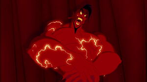 Jafar in his genie form.