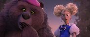 Goldi and Mama Bear shocked by Perrito's swear words.