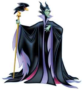 Maleficent and Diablo the Raven