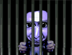 Ao Oni cage
