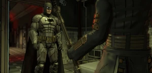 Batman 20161216235737.png (2.64 MB) Lady Arkham confronted by Batman in Arkham Asylum.