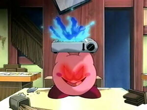 Kirby, as he appears while possessed.