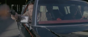 Keller driving while Brenner shoots
