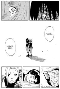 Naruto Manga Chapter 55 Sakura asks Sasuke to stop his rampage