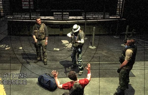 Neves, Milo Rego, and a third militiamen on the Galatians Stadium's CCTV footage.