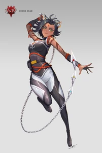 Sienna as she appears in RWBY: Amity Arena.