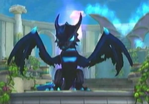 Vathek at the top of the Elder Dragon Throne.