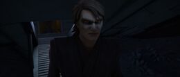 Anakin temporarily possessed by the dark side.