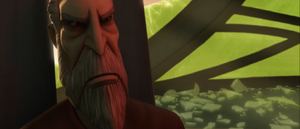 Dooku receives a hologram from Mother Talzin, who was aware of the loss of his prized assassin.