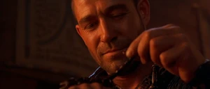 Memnon holding a scorpion.