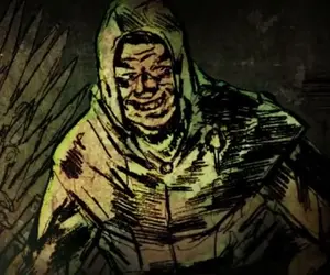 Wisdom Rossart, a pyromancer, lord, former Hand of the King, and former Grand Master of the Alchemists' Guild.