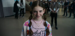 The Entity disguised as a little girl.