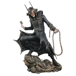 A statue of The Batman Who Laughs.