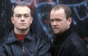Phil and Grant in the 1990s.