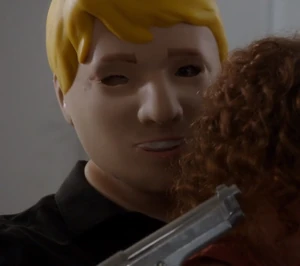 A better look at Williams' Prince Charming mask.