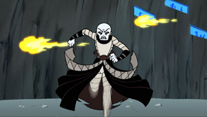 The resulting spread of fire and plasma took out many other contenders, but was unable to defeat Ventress who sped away.