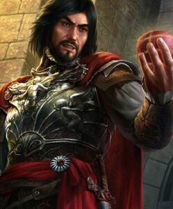Assassin's Creed: Memories art of Cesare with the Apple of Eden.
