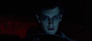 Arnie's creepy stare.