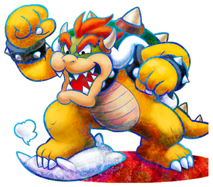 Bowser's artwork of Mario & Luigi: Dream Team