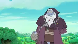 Andrias happily accepts his punishment of doing community service.