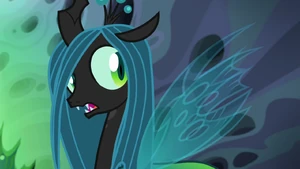 Queen Chrysalis realizes that Starlight Glimmer is Thorax in disguise.