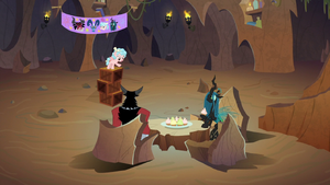 Cozy holds a meeting with Tirek and Chrysalis S9E8