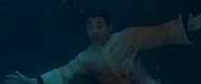 Ku after being gunned down underwater