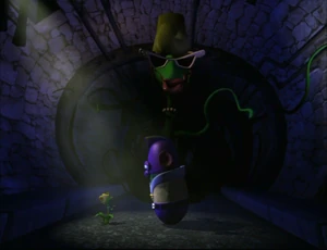 LarryBoyandtheRumorWeed.png (721 KB) The Mother Weed emerging from the shadows in the sewer.