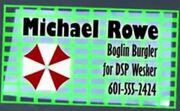 Michael Rowe's business card