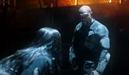 Octavia hallucinating and confronting Pike.