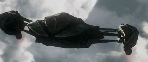 Pilot Predator's customized Scout Ship as seen in Predator: Killer of Killers.