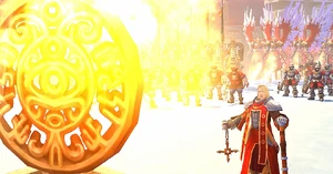 Alaric and his army await the orders of the false Queen Isabel.