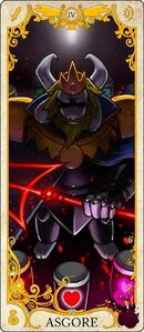 Asgore's tarot card.