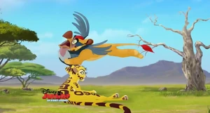 Imagetlgtsfumzingofulikion.png (890 KB) Mzingo prevented from attacking Fuli by Kion.