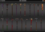 Concept art of Joker's cane.