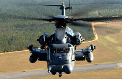 Blackout in his vehicle mode, a Sikorsky MH-53 Pave Low helicopter.