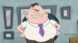 Mr. Krupp grining evilly.