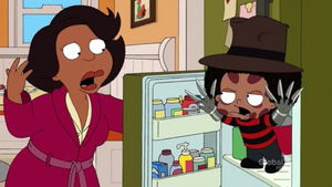 Rallo dressed as Freddy Krueger.