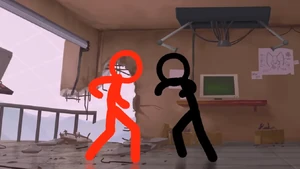 The former friends fight after the Chosen One dodges.