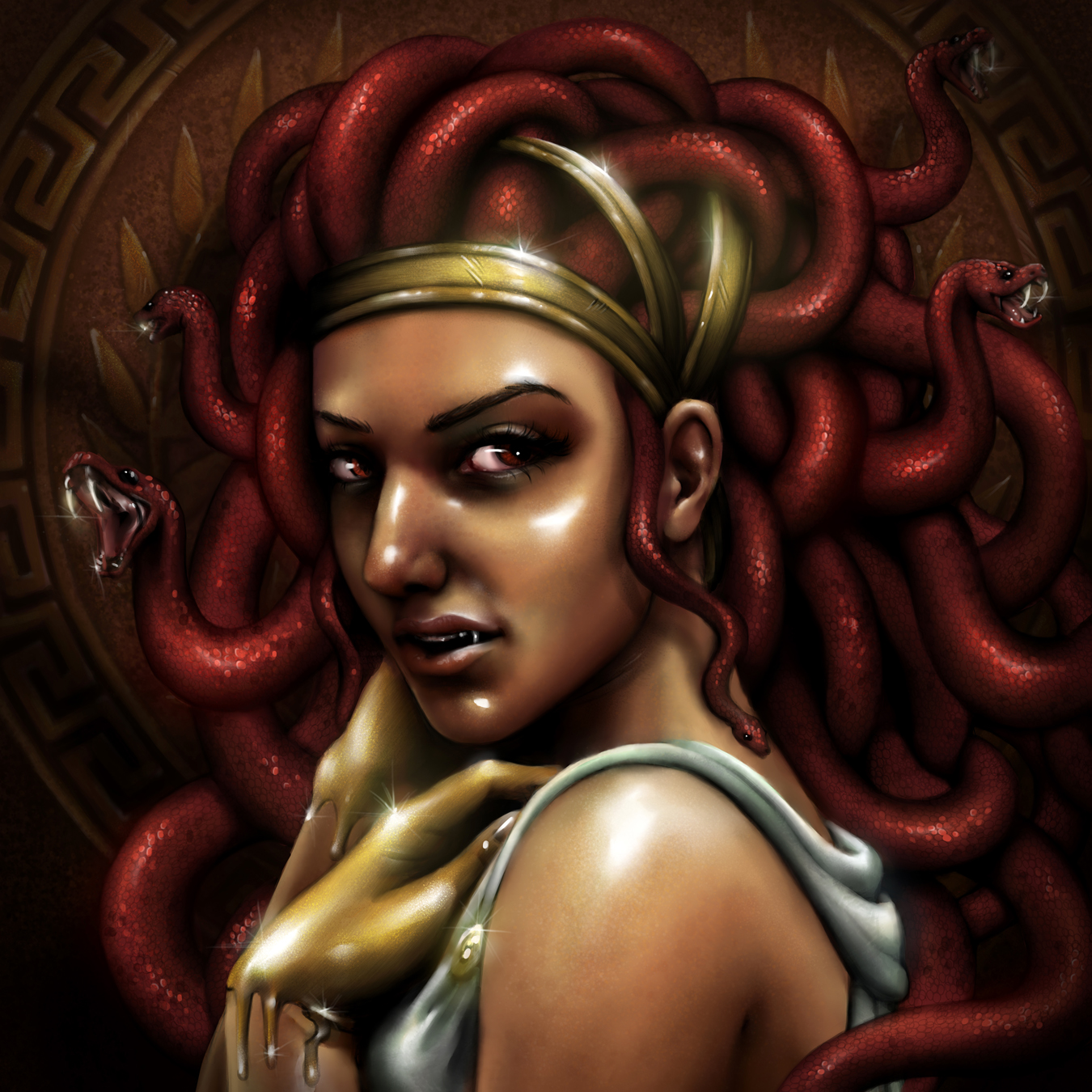 Gorgon  Gorgons greek mythology, Fantasy art, Greek mythology art