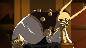Emperor Belos' first appearance.