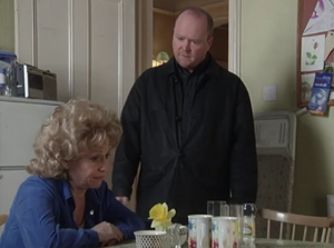 Phil is outraged when Peggy tells him that she got slapped by Grant during an argument between them (1998).