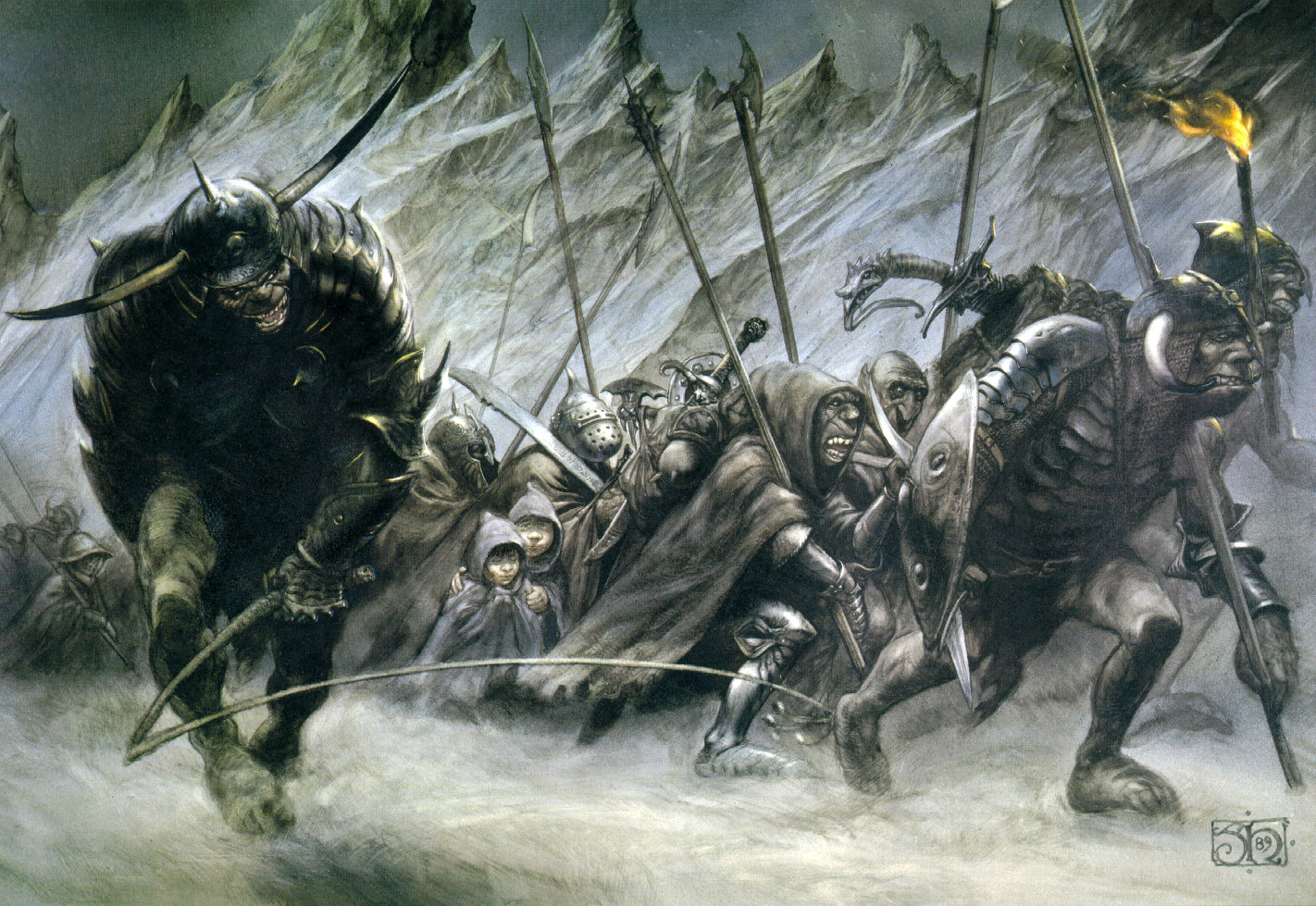 Middle Earth Villains Size Comparison--Orcs to Ancalagon