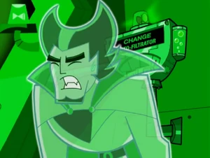 Vlad turns invisible to protect himself from the explosion.