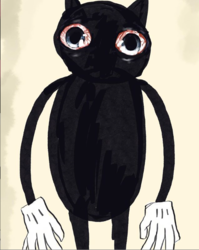 A drawing of Cartoon Cat from Trevor Henderson’s Instagram.