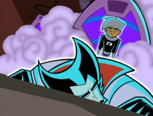 Vlad collides with the perfect clone on Danny which falls on top of him.