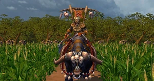 Quroq lead his first attack against the inhabitants of the Griffin Empire.