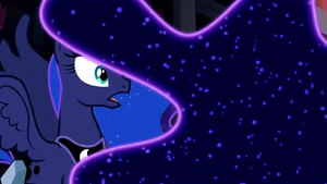 Tantabus and Luna 5.png (811 KB) Tantabus causes Mane 6 and Luna to wake up and temporarily leave the dream world.