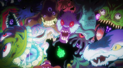 Dimple surrounded by evil spirits