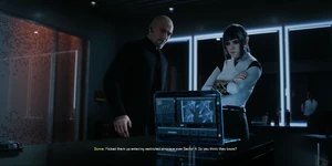 Dorne and Kagan discussing about Specter One deployed from JSOC.